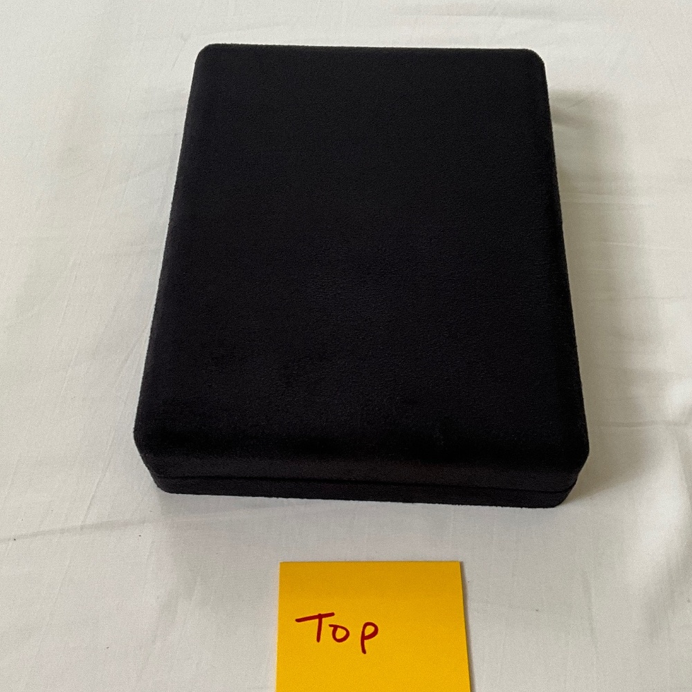 TIFFANY & CO. Extra Large Necklace Suede Presentation Case Black - Picture 7 of 13